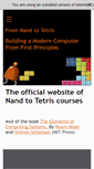 Mobile Screenshot of nand2tetris.org